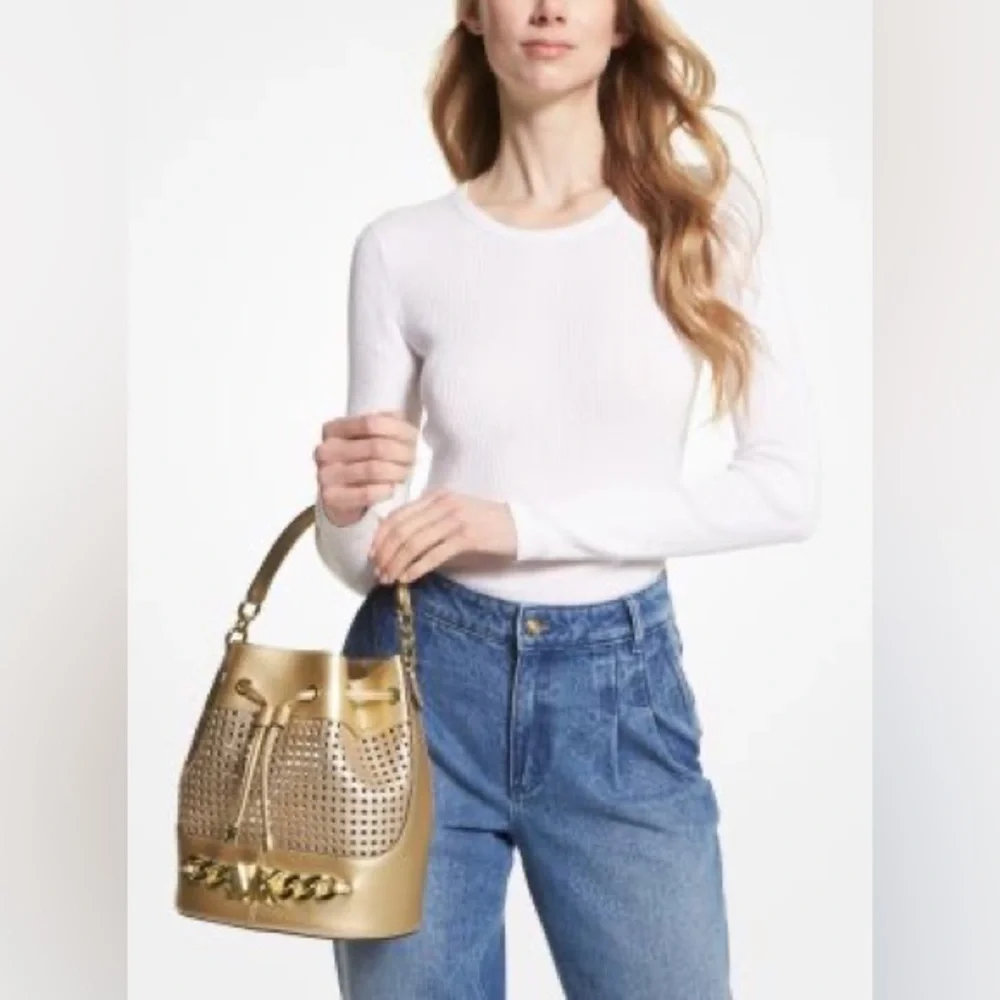 Michael Kors Gold Bucket 2 way Bag